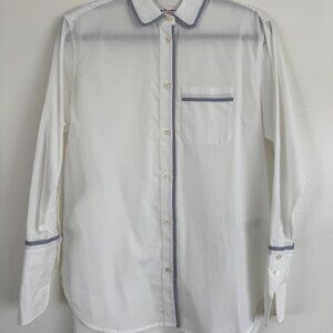 Jcrew x Thomas Mason White Button Down Shirt (Size 00)